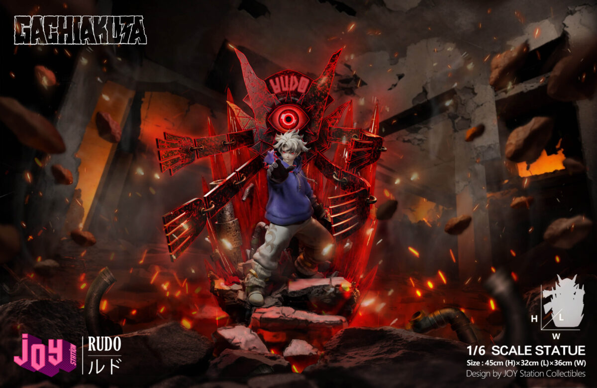 joy station gachiakuta rudo estatua resina 1 68
