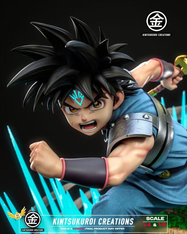 kintsukuroi studio dragon quest dai estatua resina 1 6 1 45