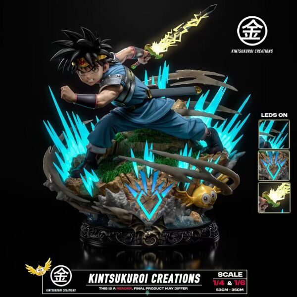 kintsukuroi studio dragon quest dai estatua resina 1 6 1 47