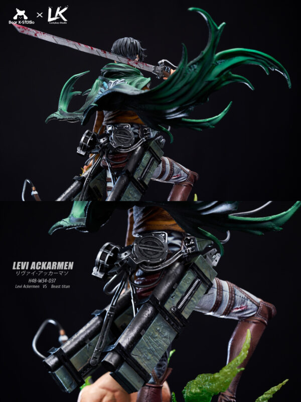 levi ackerman estatua resina 1 6 bk lk studio attack on titans1