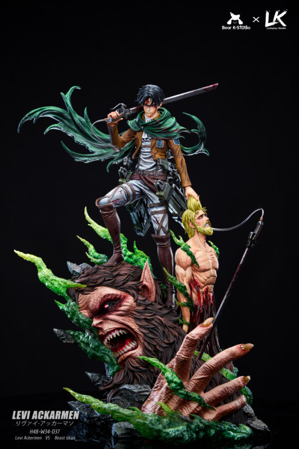 levi ackerman estatua resina 1 6 bk lk studio attack on titans6