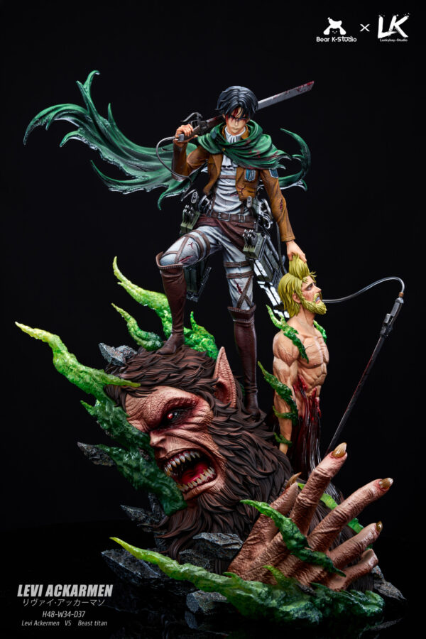 levi ackerman estatua resina 1 6 bk lk studio attack on titans9