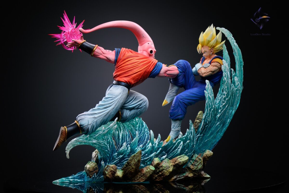 loaden studio dragon ball z vegetto vs buuhan estatua resina 1 61