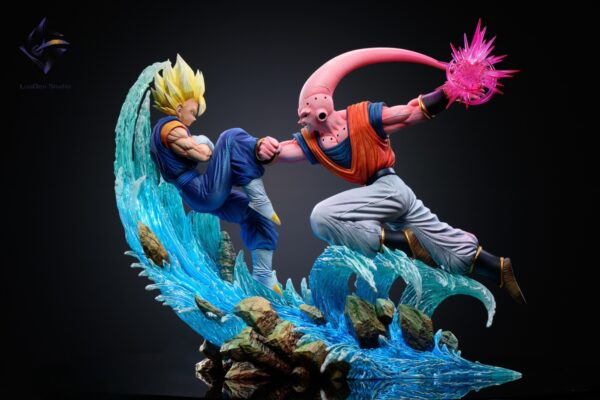 loaden studio dragon ball z vegetto vs buuhan estatua resina 1 62