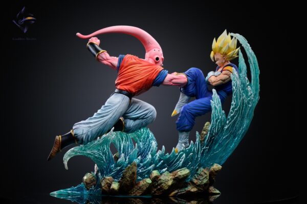 loaden studio dragon ball z vegetto vs buuhan estatua resina 1 64