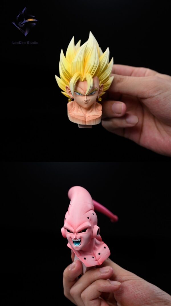 loaden studio dragon ball z vegetto vs buuhan estatua resina 1 65