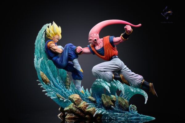 loaden studio dragon ball z vegetto vs buuhan estatua resina 1 66