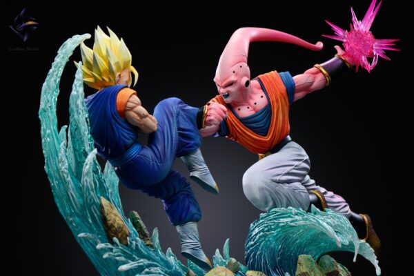 loaden studio dragon ball z vegetto vs buuhan estatua resina 1 68