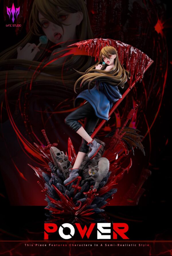lync studio chainsaw man power estatua resina 1 48
