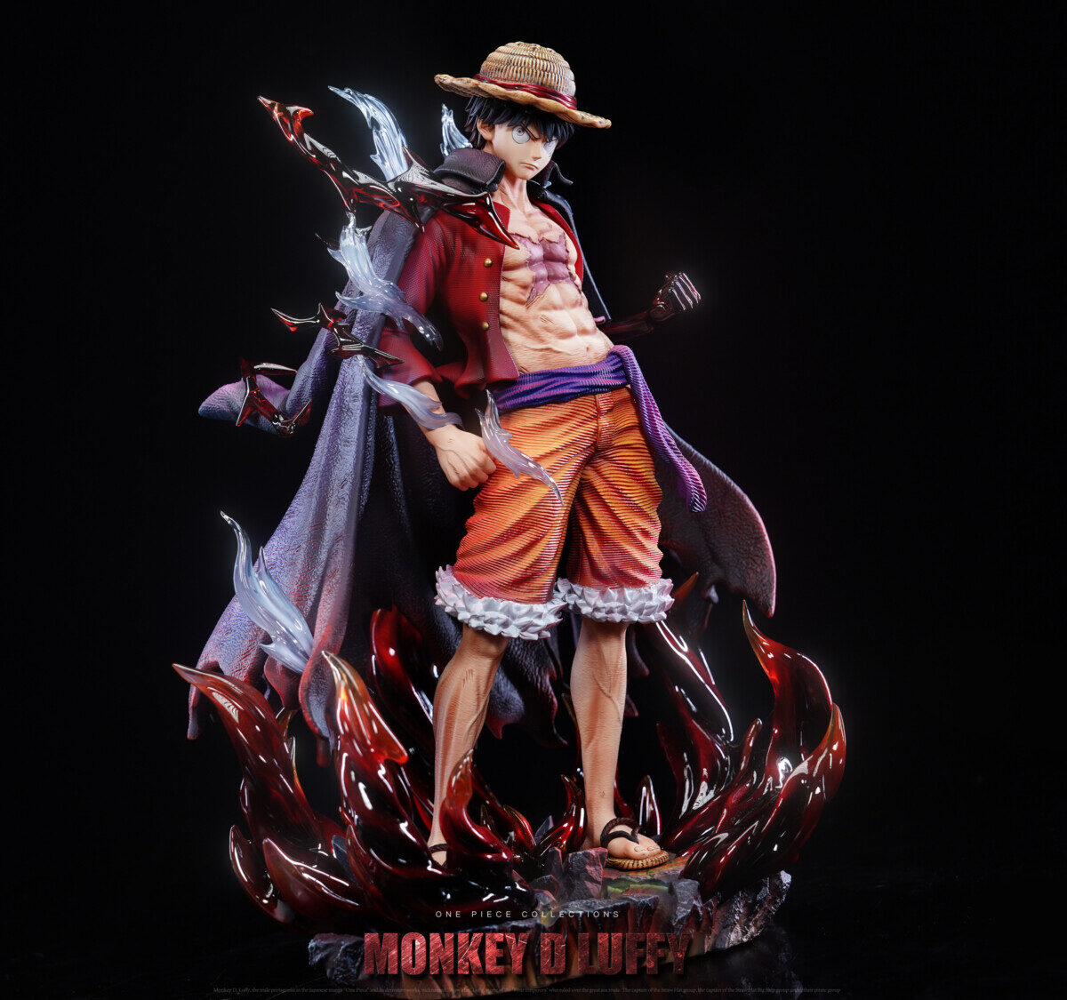 meiga studio one piece monkey d luffy estatua resina3