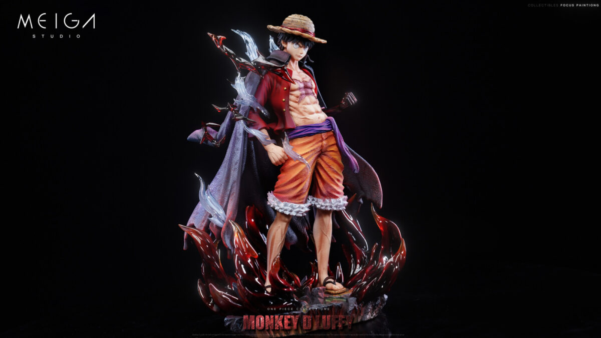 meiga studio one piece monkey d luffy estatua resina3