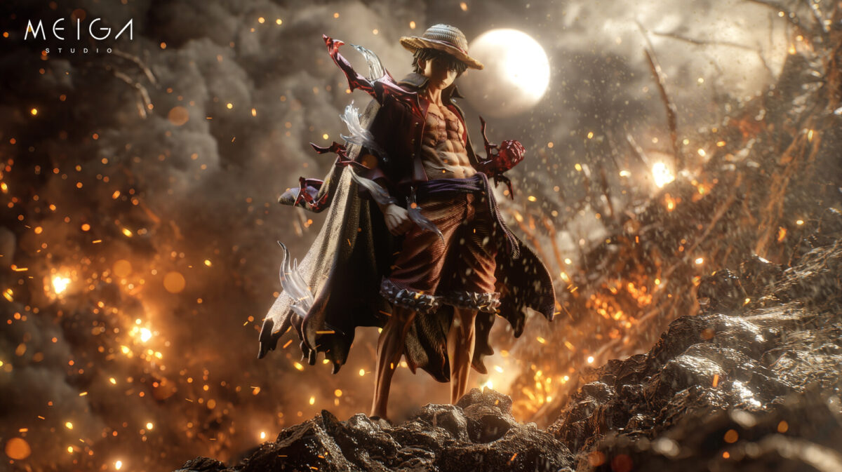 meiga studio one piece monkey d luffy estatua resina9
