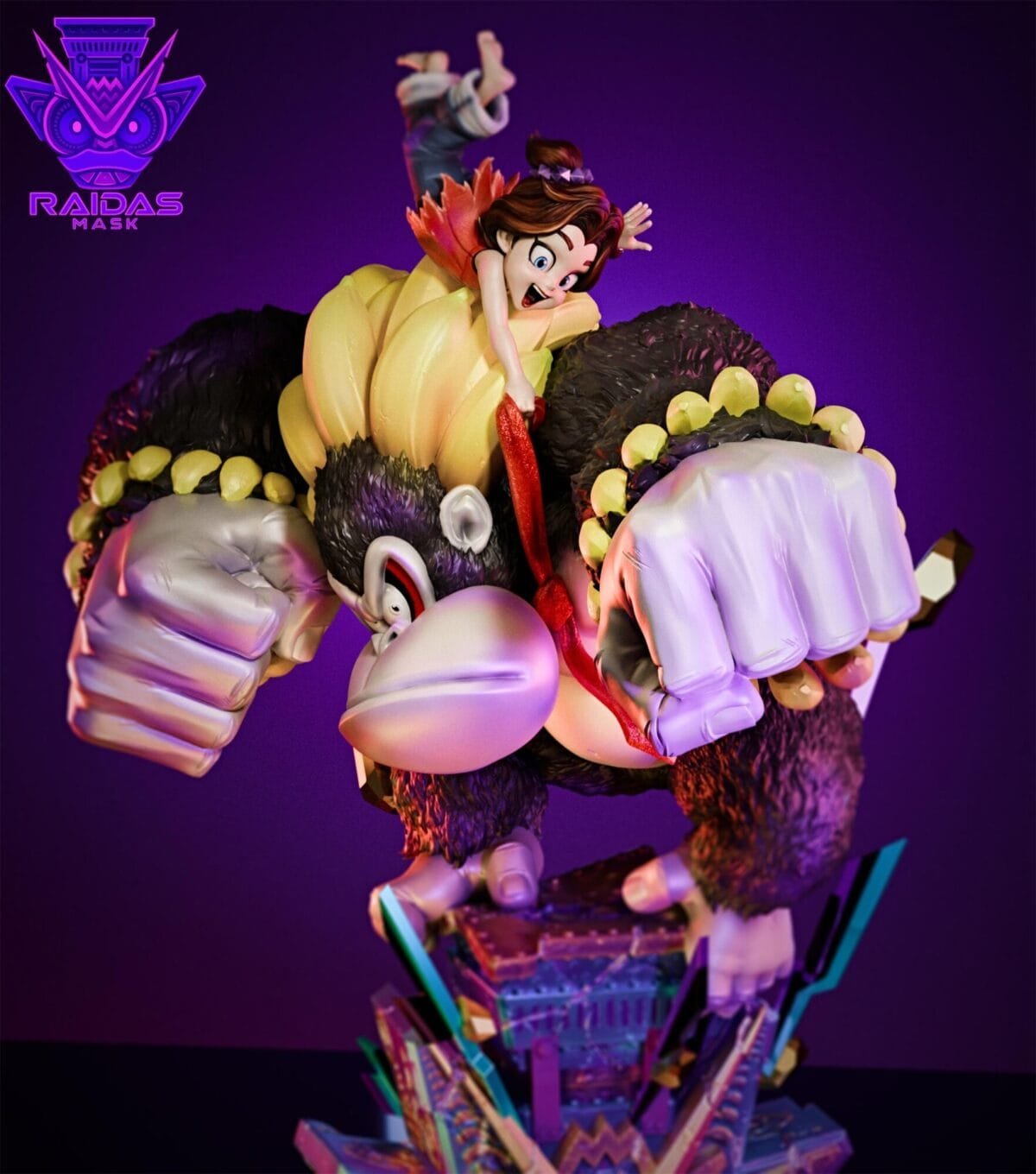raidas mask studio donkey kong bananza estatua resina 1 62