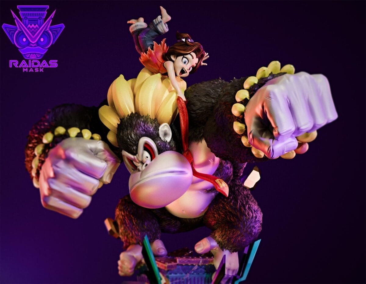 raidas mask studio donkey kong bananza estatua resina 1 65