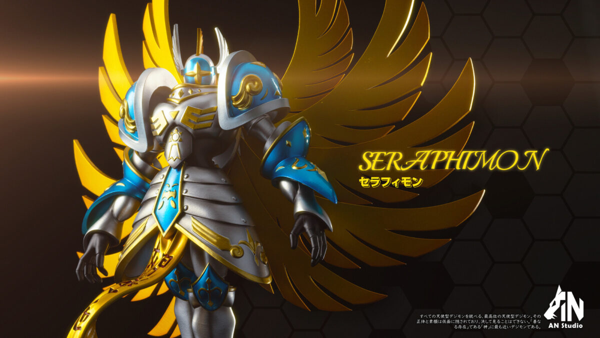 seraphimon digimon adventure tri estatua resina an studio9