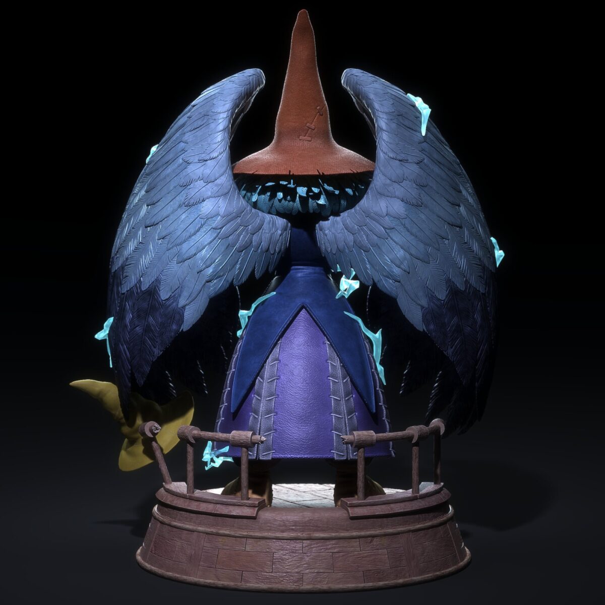 solar studio final fantasy ix vals negro 3 estatua resina 1 43