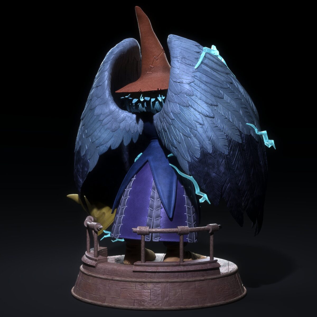 solar studio final fantasy ix vals negro 3 estatua resina 1 49