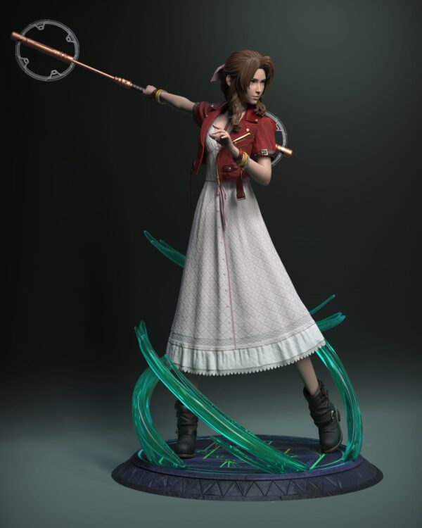 solar studio final fantasy vii aerith estatua resina 1 411