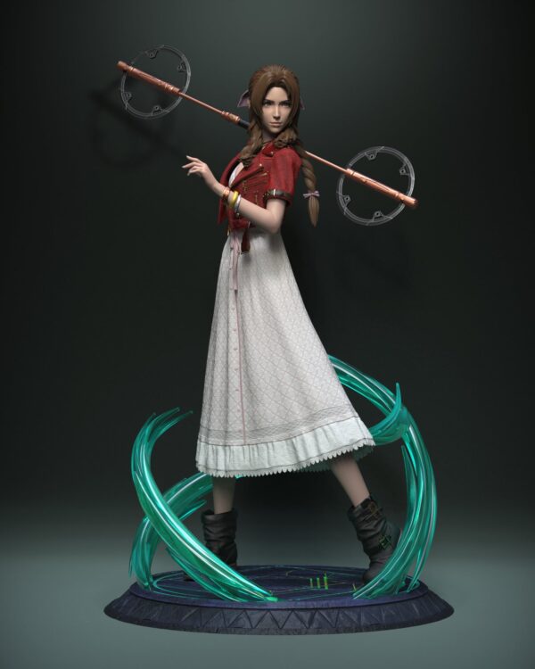 solar studio final fantasy vii aerith estatua resina 1 412