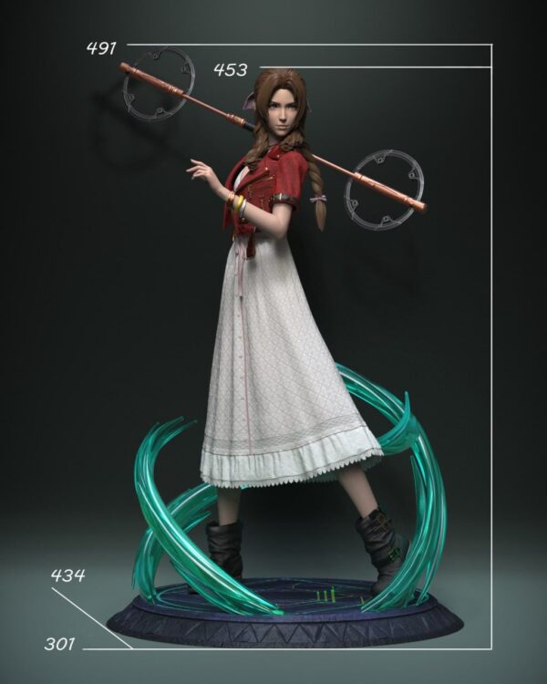 solar studio final fantasy vii aerith estatua resina 1 416