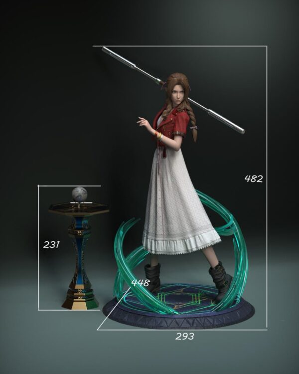 solar studio final fantasy vii aerith estatua resina 1 417
