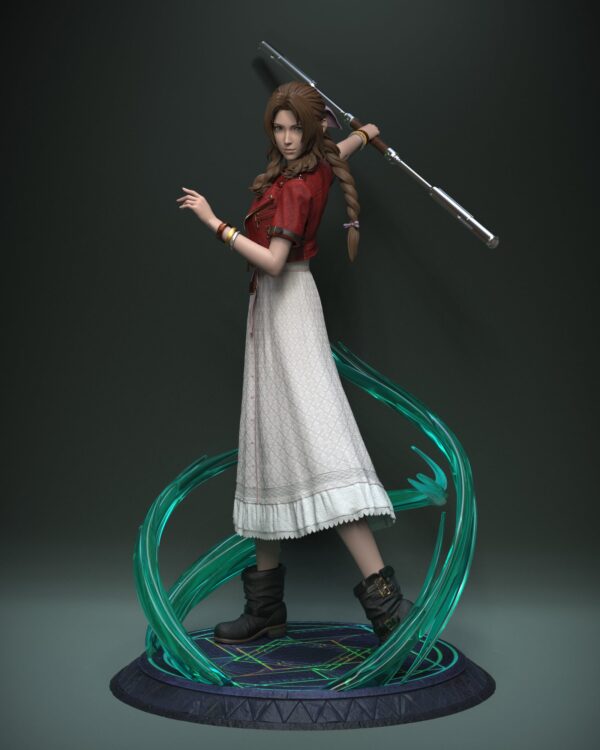 solar studio final fantasy vii aerith estatua resina 1 47