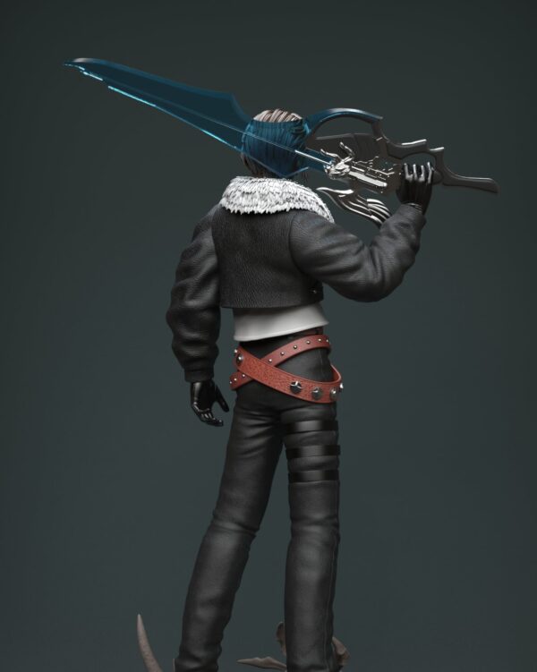 squall leonhart final fantasy viii estatua resina 1 4 solar studio1