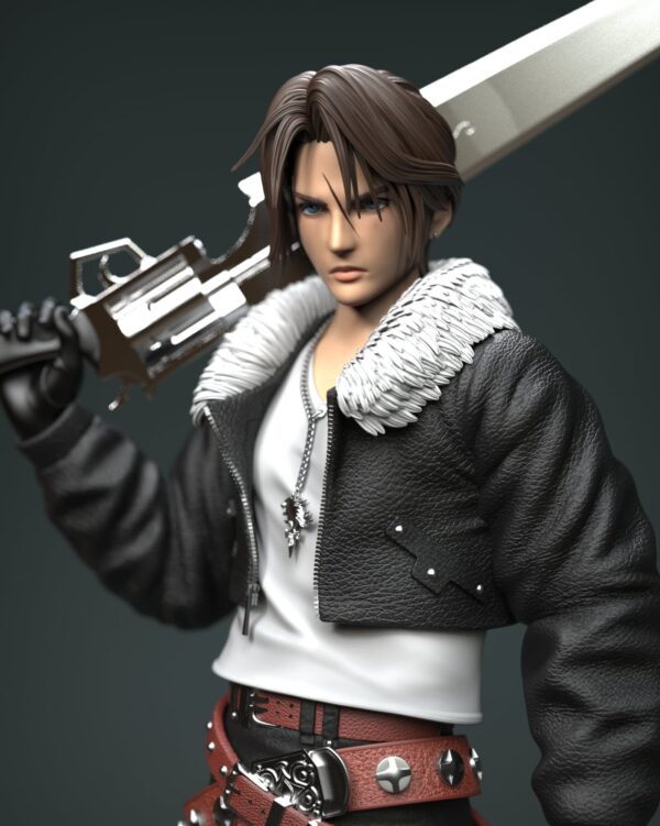 squall leonhart final fantasy viii estatua resina 1 4 solar studio10