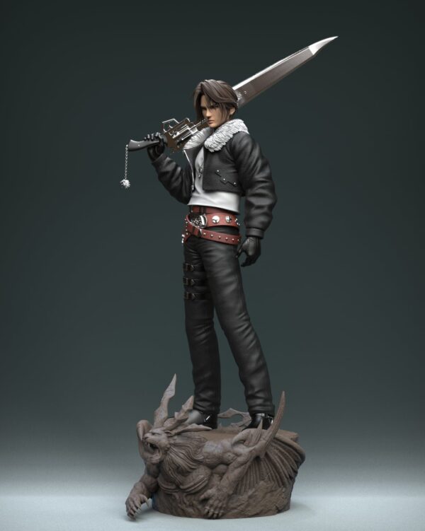 squall leonhart final fantasy viii estatua resina 1 4 solar studio12