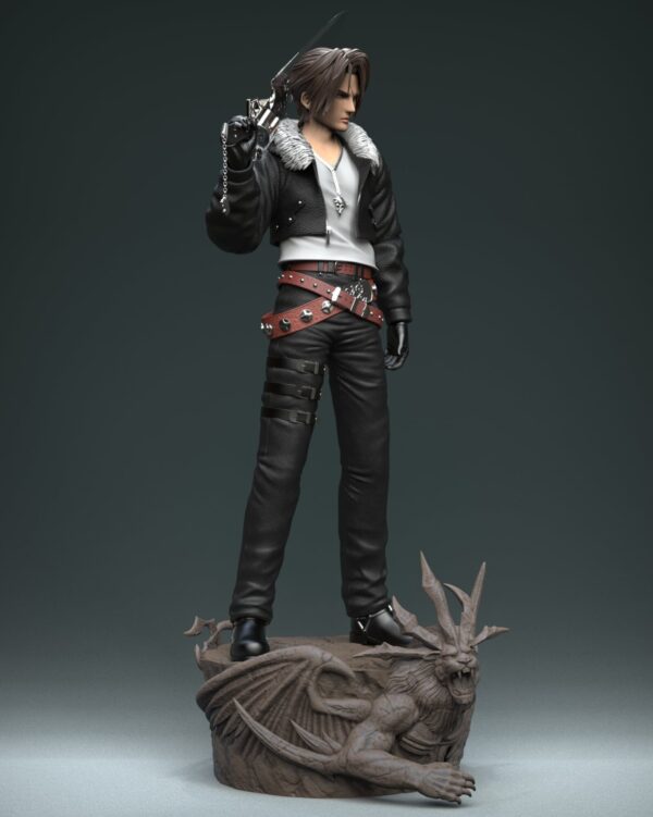 squall leonhart final fantasy viii estatua resina 1 4 solar studio14