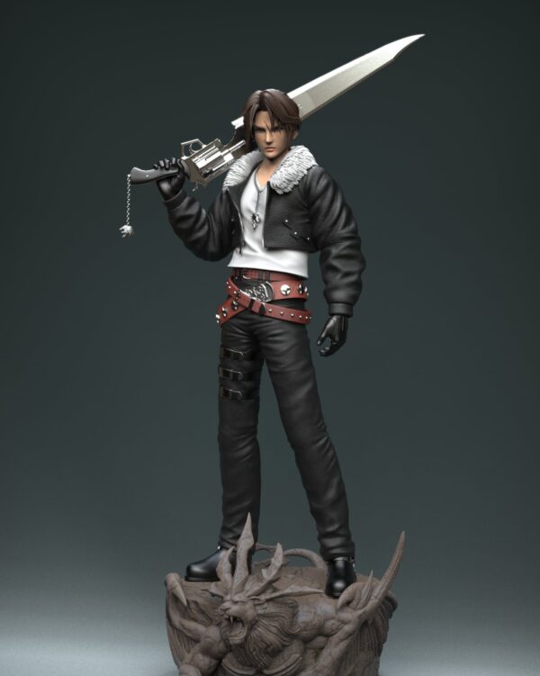 squall leonhart final fantasy viii estatua resina 1 4 solar studio17