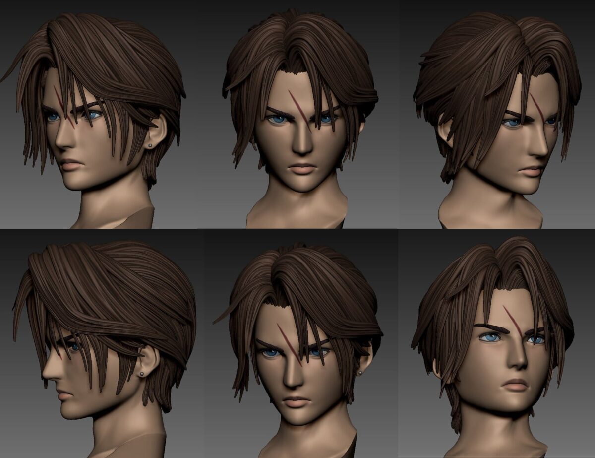 squall leonhart final fantasy viii estatua resina 1 4 solar studio18