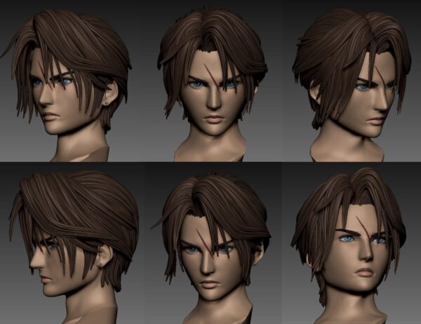 squall leonhart final fantasy viii estatua resina 1 4 solar studio18