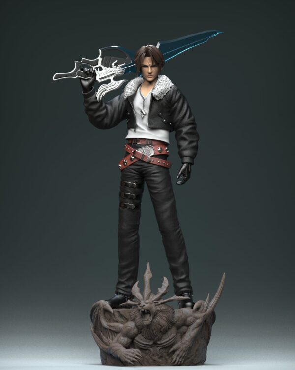 squall leonhart final fantasy viii estatua resina 1 4 solar studio5