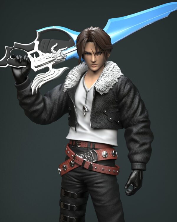 squall leonhart final fantasy viii estatua resina 1 4 solar studio6