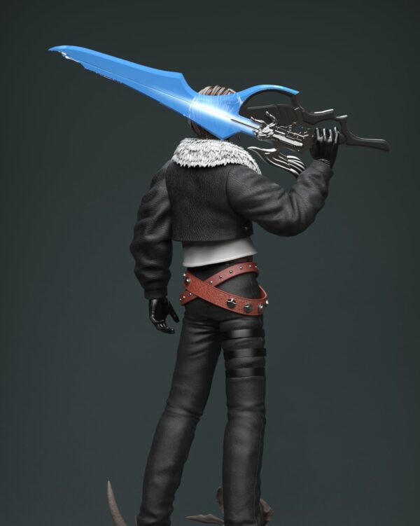 squall leonhart final fantasy viii estatua resina 1 4 solar studio7