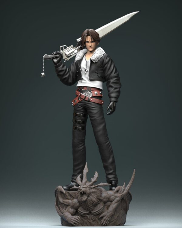squall leonhart final fantasy viii estatua resina 1 4 solar studio9