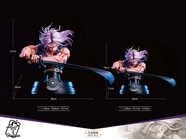 super trunks dragon ball z estatua resina poker monster10