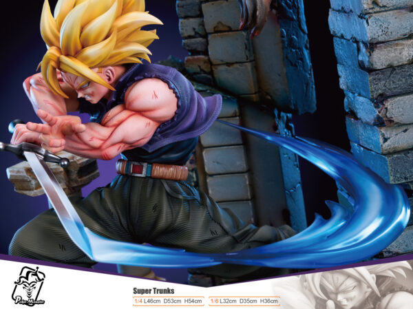 super trunks dragon ball z estatua resina poker monster22