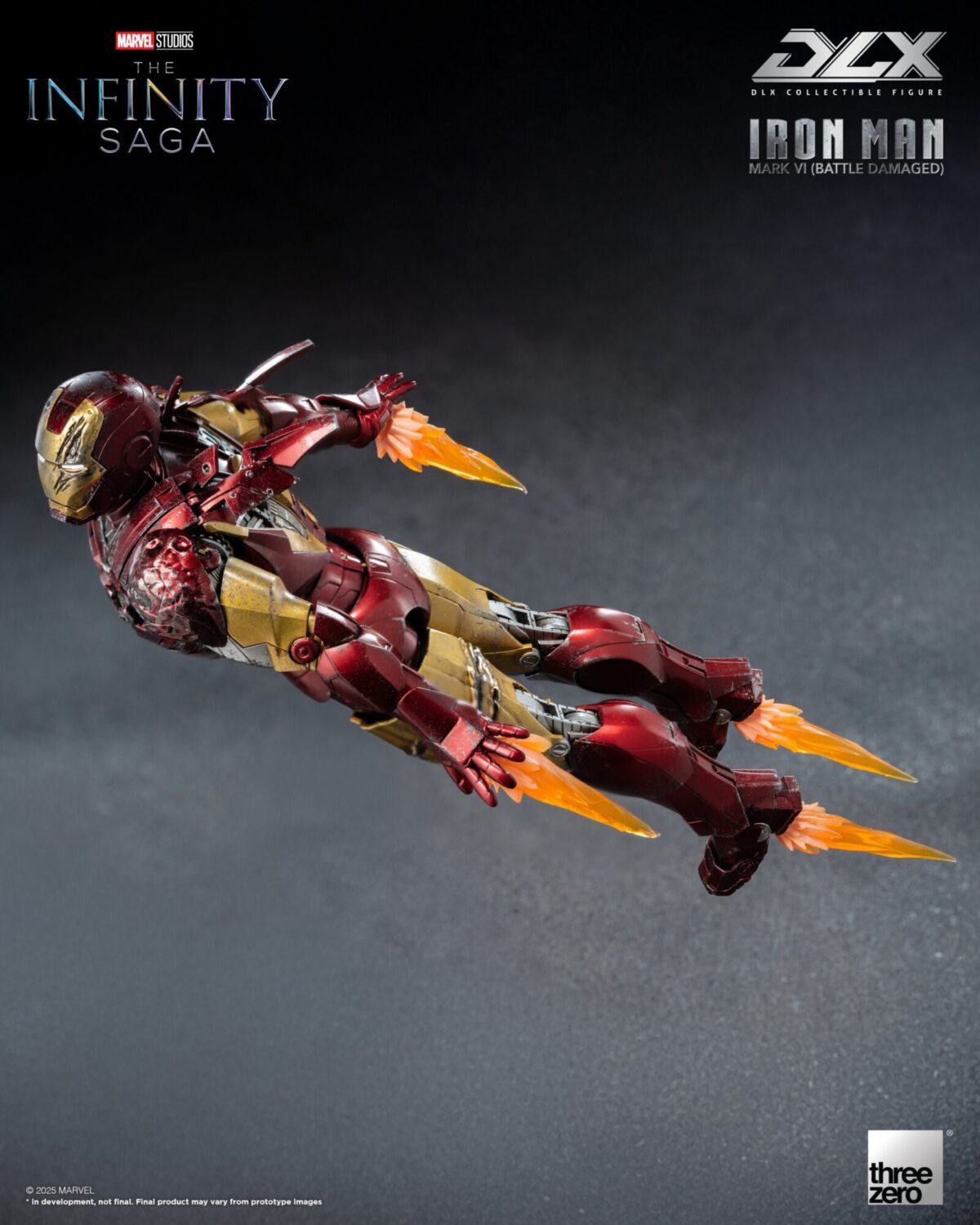 threezero iron man mark 6 battle damage infinity saga figura articulada 1 102