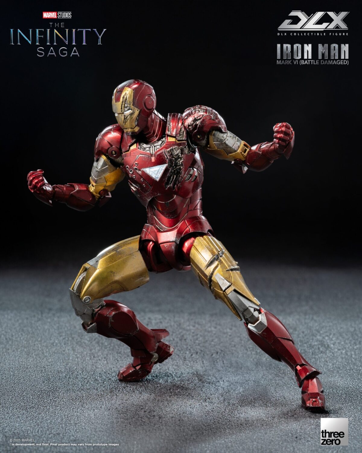 threezero iron man mark 6 battle damage infinity saga figura articulada 1 103