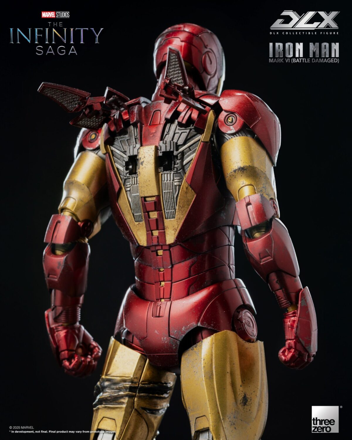 threezero iron man mark 6 battle damage infinity saga figura articulada 1 104