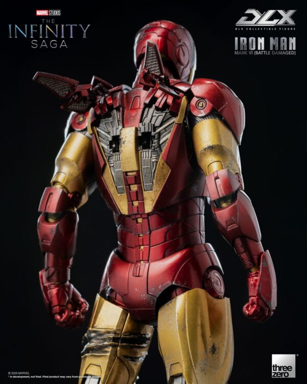 threezero iron man mark 6 battle damage infinity saga figura articulada 1 104