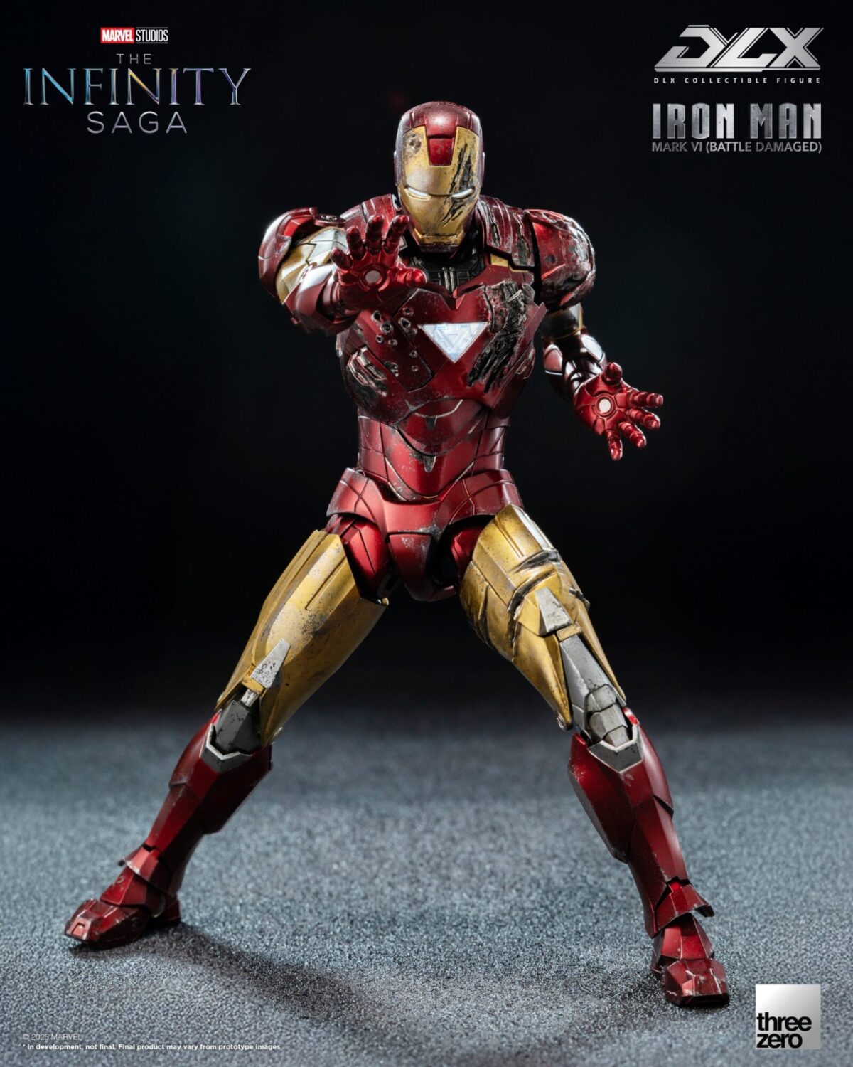 threezero iron man mark 6 battle damage infinity saga figura articulada 1 106