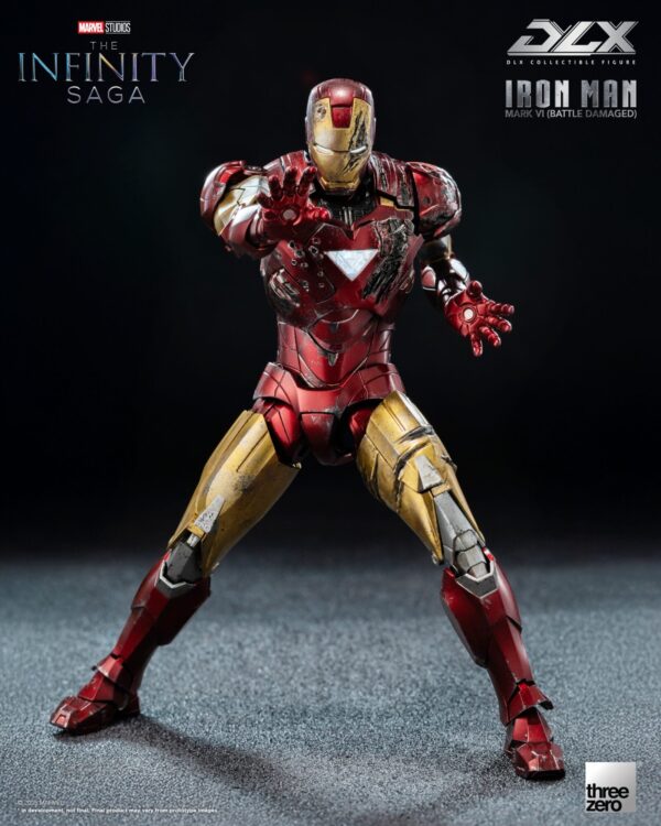 threezero iron man mark 6 battle damage infinity saga figura articulada 1 106