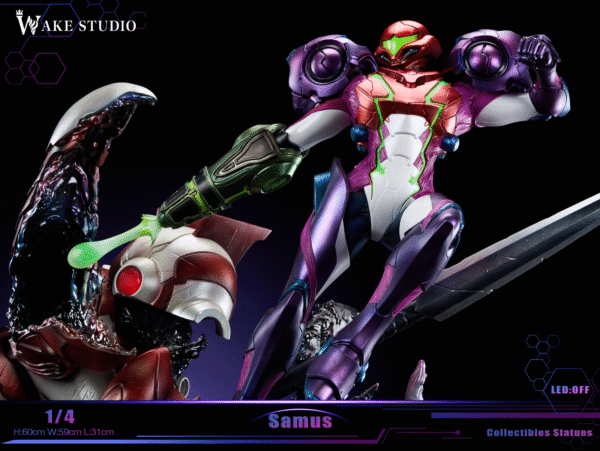 wake studio samus aran metroid estatua resina 1 44