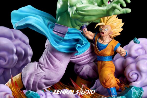 zenkai studio dragon ball z bojack vs gohan estatua resina 1 42