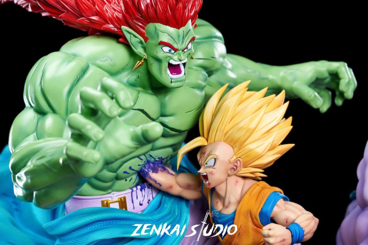 zenkai studio dragon ball z bojack vs gohan estatua resina 1 44