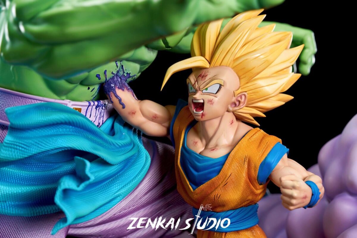 zenkai studio dragon ball z bojack vs gohan estatua resina 1 45