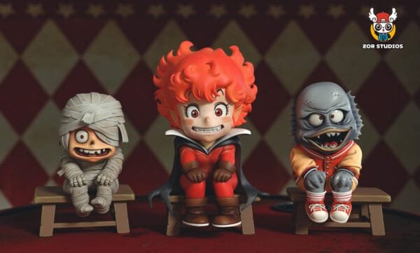 zor studio dr slump halloween penguin village part 1 diorama wcf8